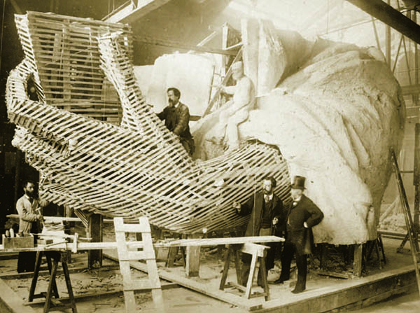 Photograph of Full-Scale Model of Liberty's Hand